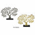 Figura Decorativa DKD Home Decor Dorado Plateado Árbol 39 x 7 x 27,5 cm (2 Unidades)