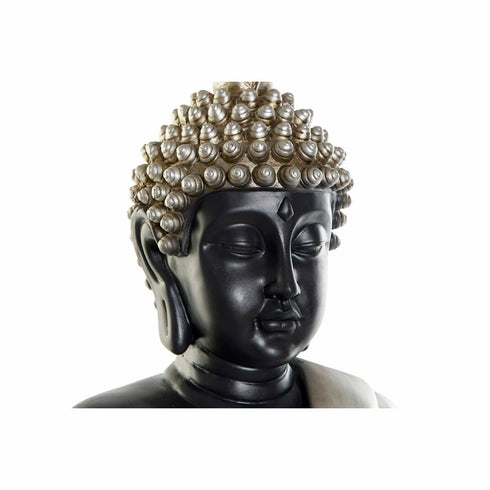 Figura Decorativa DKD Home Decor Negro Plateado Buda Oriental 50 x 30 x 74 cm
