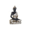Figura Decorativa DKD Home Decor Negro Plateado Buda Oriental 50 x 30 x 74 cm
