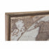 Cuadro DKD Home Decor Colonial Mapamundi 122 x 85 x 5 cm
