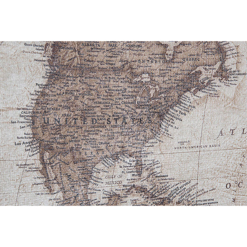 Cuadro DKD Home Decor Colonial Mapamundi 122 x 85 x 5 cm