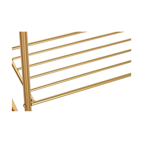 Perchero con Ruedas DKD Home Decor Dorado Metal 105 x 36 x 177 cm