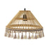 Lámpara de Techo DKD Home Decor 2 Piezas Marrón Poliéster Ratán 50 W (45 x 45 x 28 cm)