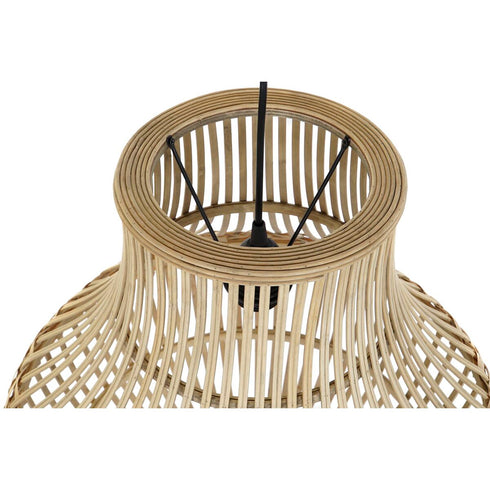 Lámpara de Techo DKD Home Decor Marrón claro Ratán 50 W (45 x 45 x 48 cm)