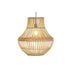 Lámpara de Techo DKD Home Decor Marrón claro Ratán 50 W (45 x 45 x 48 cm)