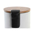 Papelera con Pedal DKD Home Decor Natural Blanco 3 L