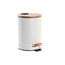 Papelera con Pedal DKD Home Decor Natural Blanco 3 L