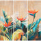 Juego de 3 cuadros DKD Home Decor Tropical (90 x 3,7 x 90 cm)
