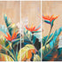 Juego de 3 cuadros DKD Home Decor Tropical (90 x 3,7 x 90 cm)