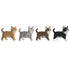 Figura Decorativa DKD Home Decor 17 x 8,5 x 16,5 cm Negro Gris Marrón Naranja Gato (4 Unidades)