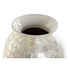 Jarrón DKD Home Decor Blanco Bambú Nácar Mediterráneo 23 x 23 x 41,5 cm