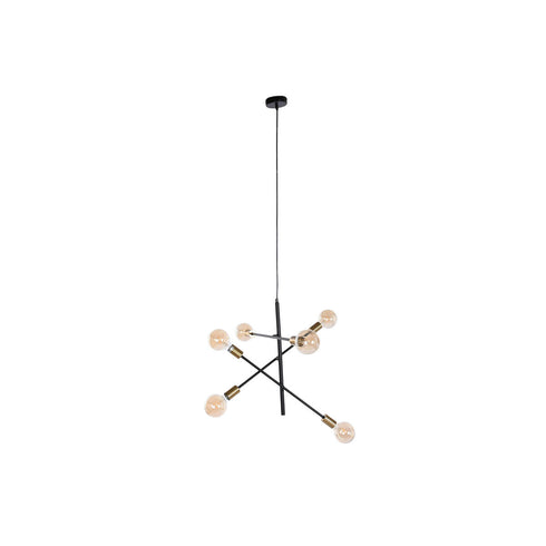 Lámpara de Techo DKD Home Decor 60 x 52 x 50 cm Negro Dorado Metal 50 W