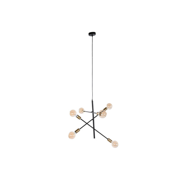 Lámpara de Techo DKD Home Decor 60 x 52 x 50 cm Negro Dorado Metal 50 W