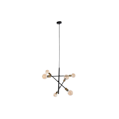 Lámpara de Techo DKD Home Decor 60 x 52 x 50 cm Negro Dorado Metal 50 W