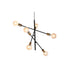 Lámpara de Techo DKD Home Decor 60 x 52 x 50 cm Negro Dorado Metal 50 W