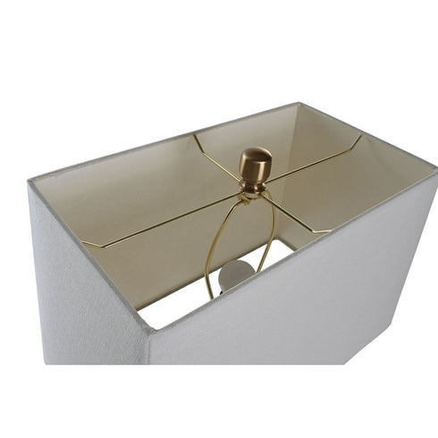 Lámpara de mesa DKD Home Decor Blanco Dorado Metal 60 W 220 V 40 x 23 x 62 cm