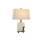Lámpara de mesa DKD Home Decor Blanco Dorado Metal 60 W 220 V 40 x 23 x 62 cm
