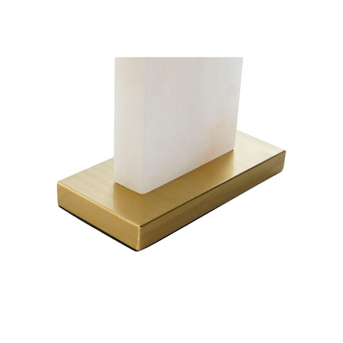 Lámpara de mesa DKD Home Decor Blanco Dorado Metal Mármol 50 W 220 V 38 x 25 x 76 cm
