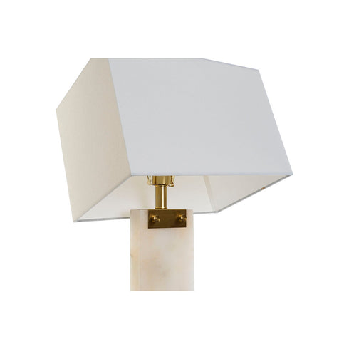 Lámpara de mesa DKD Home Decor Blanco Dorado Metal Mármol 50 W 220 V 38 x 25 x 76 cm