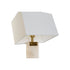 Lámpara de mesa DKD Home Decor Blanco Dorado Metal Mármol 50 W 220 V 38 x 25 x 76 cm
