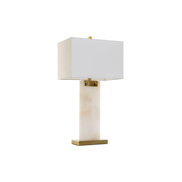 Lámpara de mesa DKD Home Decor Blanco Dorado Metal Mármol 50 W 220 V 38 x 25 x 76 cm