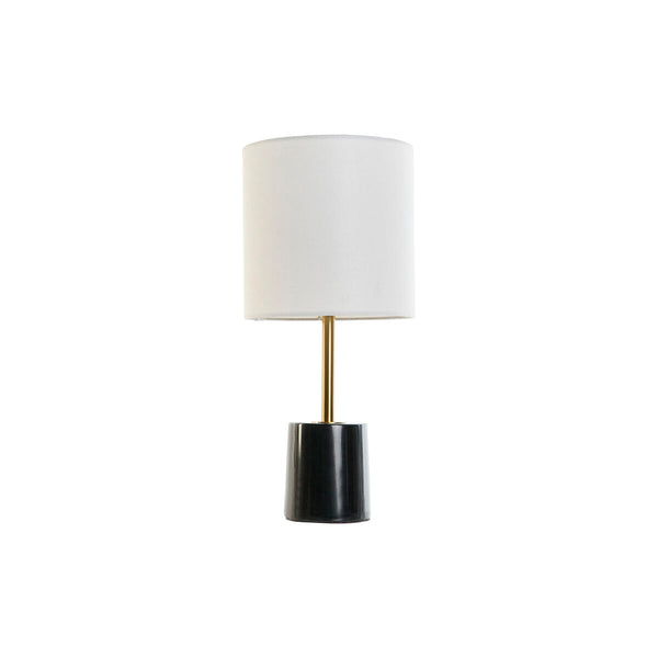Lámpara de mesa DKD Home Decor Blanco Negro Metal Mármol 50 W 220 V 20 x 20 x 42 cm