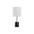 Lámpara de mesa DKD Home Decor Blanco Negro Metal Mármol 50 W 220 V 20 x 20 x 42 cm