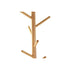 Perchero DKD Home Decor Negro Natural Metal Madera de caucho Loft 28 x 28 x 177 cm