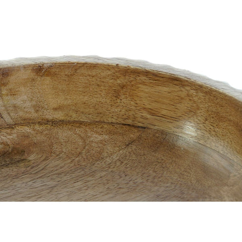 Centro de Mesa DKD Home Decor Blanco Marrón oscuro 25 x 25 x 9 cm