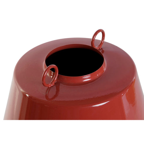 Jarrón Home ESPRIT Mostaza Terracota Hierro Lacado 24 x 24 x 19 cm (2 Unidades)