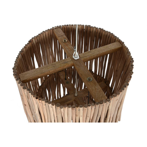 Lámpara de Techo Home ESPRIT Natural Madera de eucalipto 50 W 50 x 50 x 90 cm