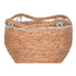 Juego de Cestos Home ESPRIT Blanco Gris Natural Hierba marina Boho 37 x 37 x 26 cm (2 Unidades)
