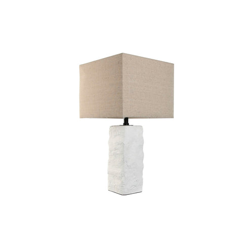 Lámpara de mesa Home ESPRIT Blanco Beige Cemento 30 x 30 x 58 cm