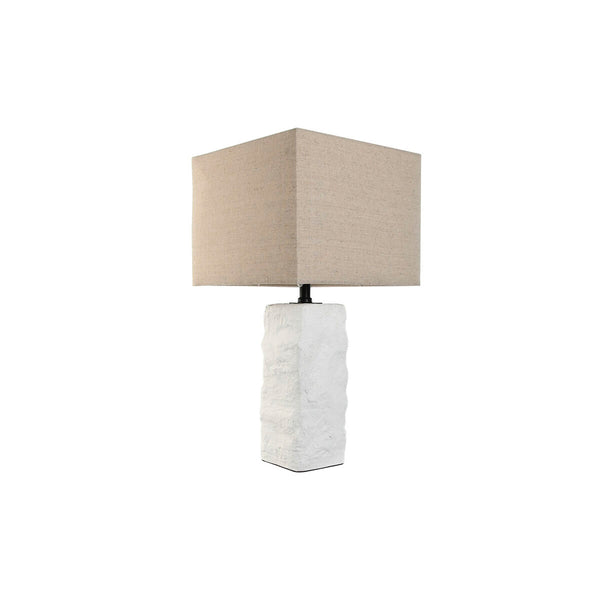 Lámpara de mesa Home ESPRIT Blanco Beige Cemento 30 x 30 x 58 cm
