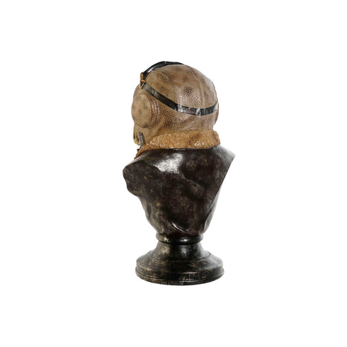 Figura Decorativa Home ESPRIT Steampunk Gris Multicolor 21 x 18 x 35 cm (2 Unidades)