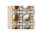 Jarrón Home ESPRIT Blanco Dorado Metal 14,6 x 14,6 x 65,4 cm