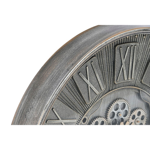 Reloj de Pared Home ESPRIT Dorado Cristal Hierro Vintage 60 x 8 x 60 cm