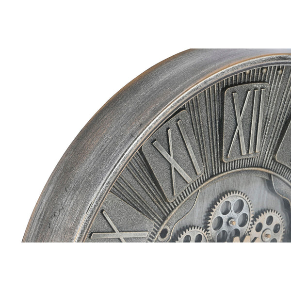 Reloj de Pared Home ESPRIT Dorado Cristal Hierro Vintage 60 x 8 x 60 cm