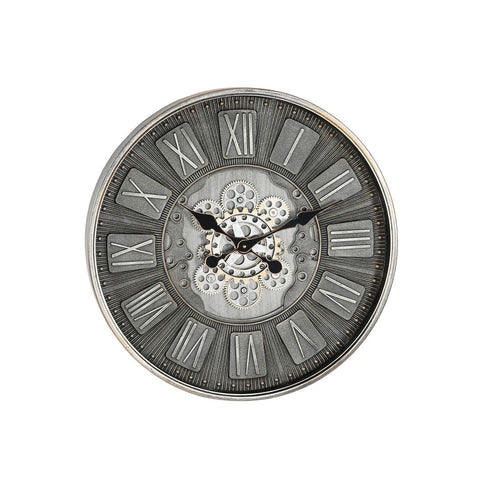 Reloj de Pared Home ESPRIT Dorado Cristal Hierro Vintage 60 x 8 x 60 cm