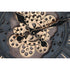 Reloj de Pared Home ESPRIT Negro Dorado Cristal Hierro 60 x 8 x 60 cm