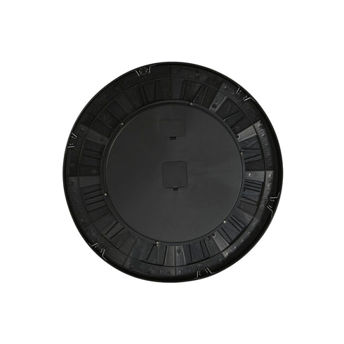 Reloj de Pared Home ESPRIT Negro Dorado Cristal Hierro 60 x 8 x 60 cm