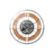 Reloj de Pared Home ESPRIT Plateado Natural Cristal Hierro Vintage 90 x 9,5 x 90 cm