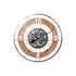 Reloj de Pared Home ESPRIT Plateado Natural Cristal Hierro Vintage 90 x 9,5 x 90 cm