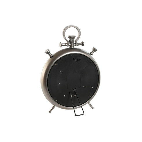 Reloj de Mesa Home ESPRIT Cobre Plateado Cristal Hierro Vintage 29 x 6 x 40 cm (2 Unidades)