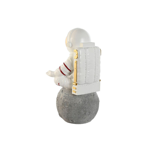 Figura Decorativa Home ESPRIT Blanco Dorado Astronauta 32,6 x 27,5 x 55,5 cm