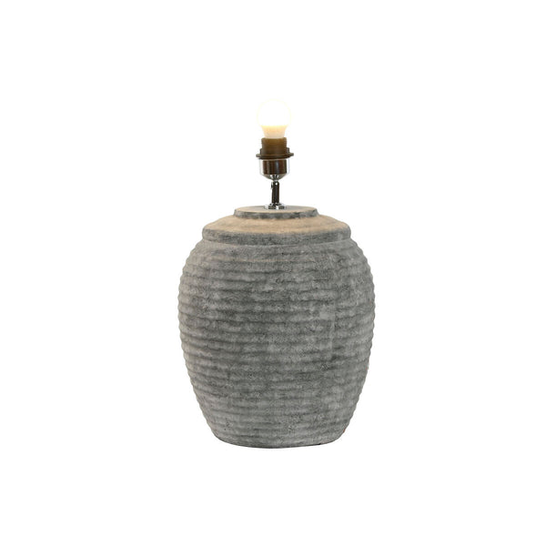 Lámpara de mesa Home ESPRIT Gris Cemento 30 x 30 x 46 cm