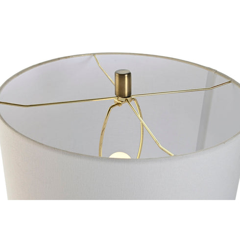 Lámpara de mesa Home ESPRIT Blanco Dorado Mármol 50 W 220 V 38 x 38 x 72 cm