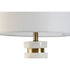 Lámpara de mesa Home ESPRIT Blanco Dorado Mármol 50 W 220 V 38 x 38 x 72 cm