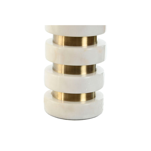 Lámpara de mesa Home ESPRIT Blanco Dorado Mármol 50 W 220 V 38 x 38 x 72 cm