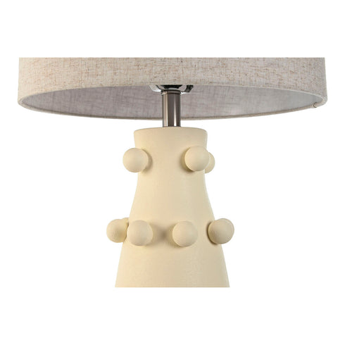 Lámpara de mesa Home ESPRIT Crema Gres 50 W 220 V 40 x 40 x 76 cm